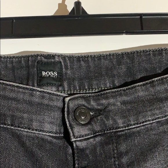 Hugo Boss Maine Charcoal Zip Fly Stretch Jeans - 40W x 32L - Picture 5 of 12